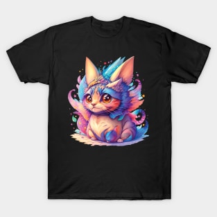 Cute Rainbow Orange Cat T-Shirt